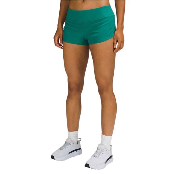 Lululemon Speed Up Low Rise Lined Short 2.5" Teal Lagoon - Picture 5 of 8